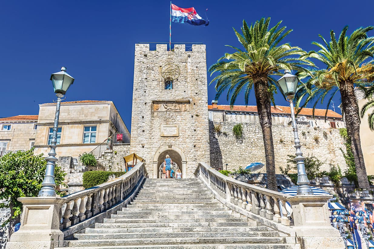 Amble through Korcula’s old town