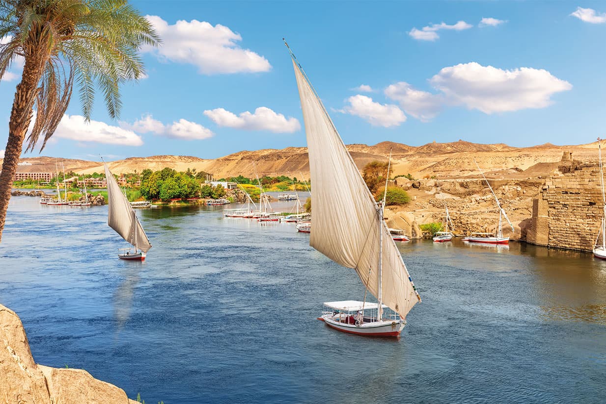 Traditional felucca ride on the River Nile