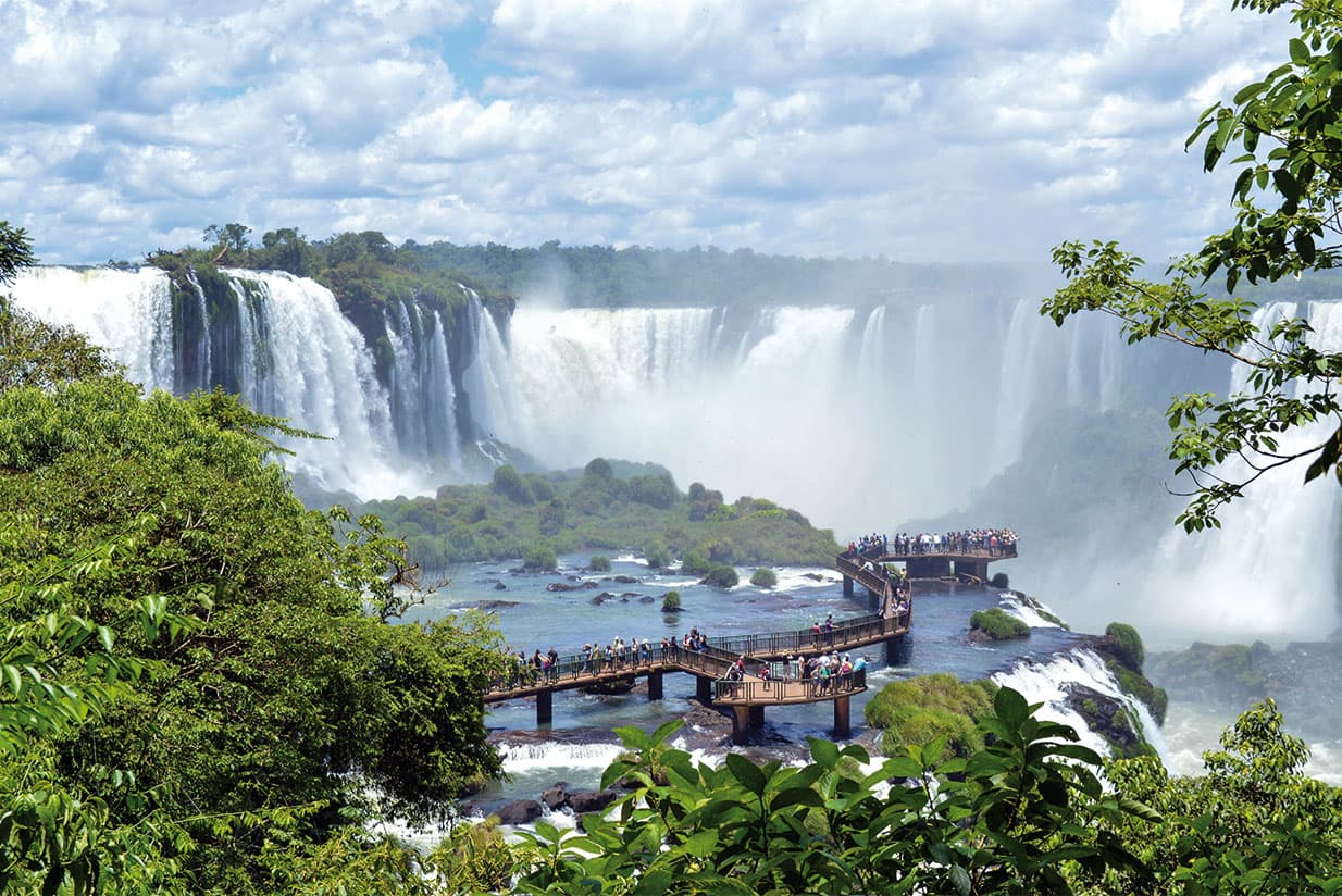 Iguazu Falls: a view from two countries